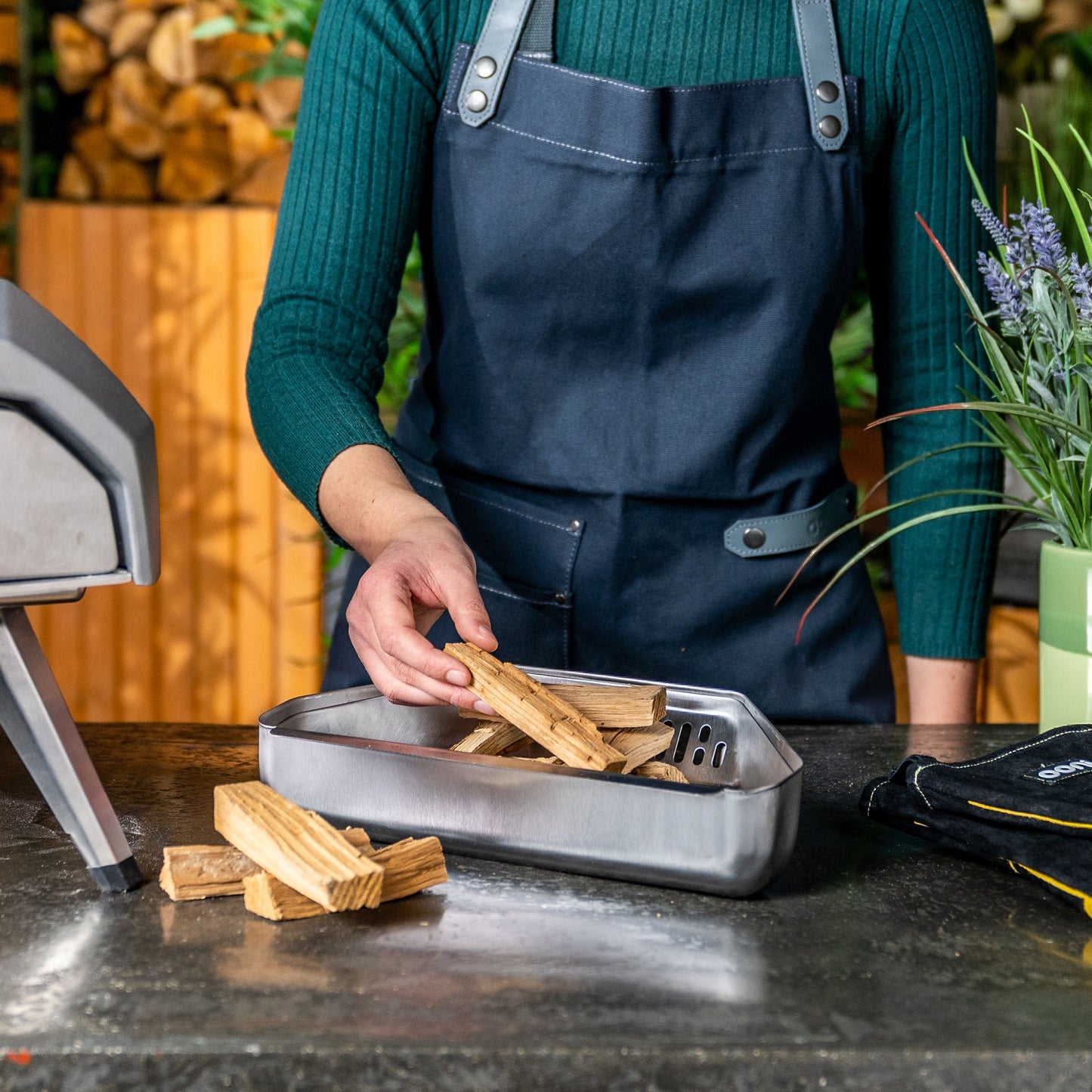 Extra großes Kraftstoff-Tray für Ooni Karu 12